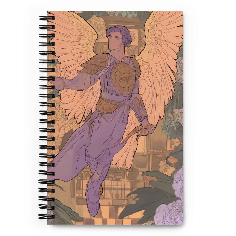 Art Nouveau Angel 
 Spiral Notebook | 140 pages