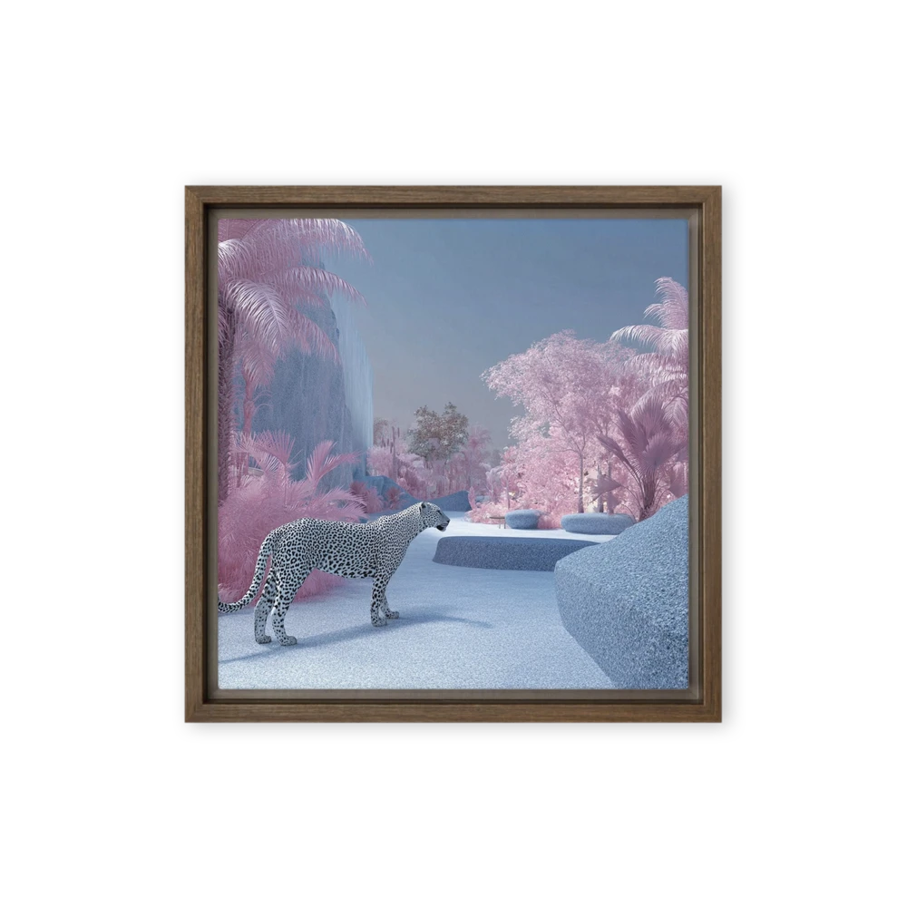 Pink Sanctuary Leopard | Art Print