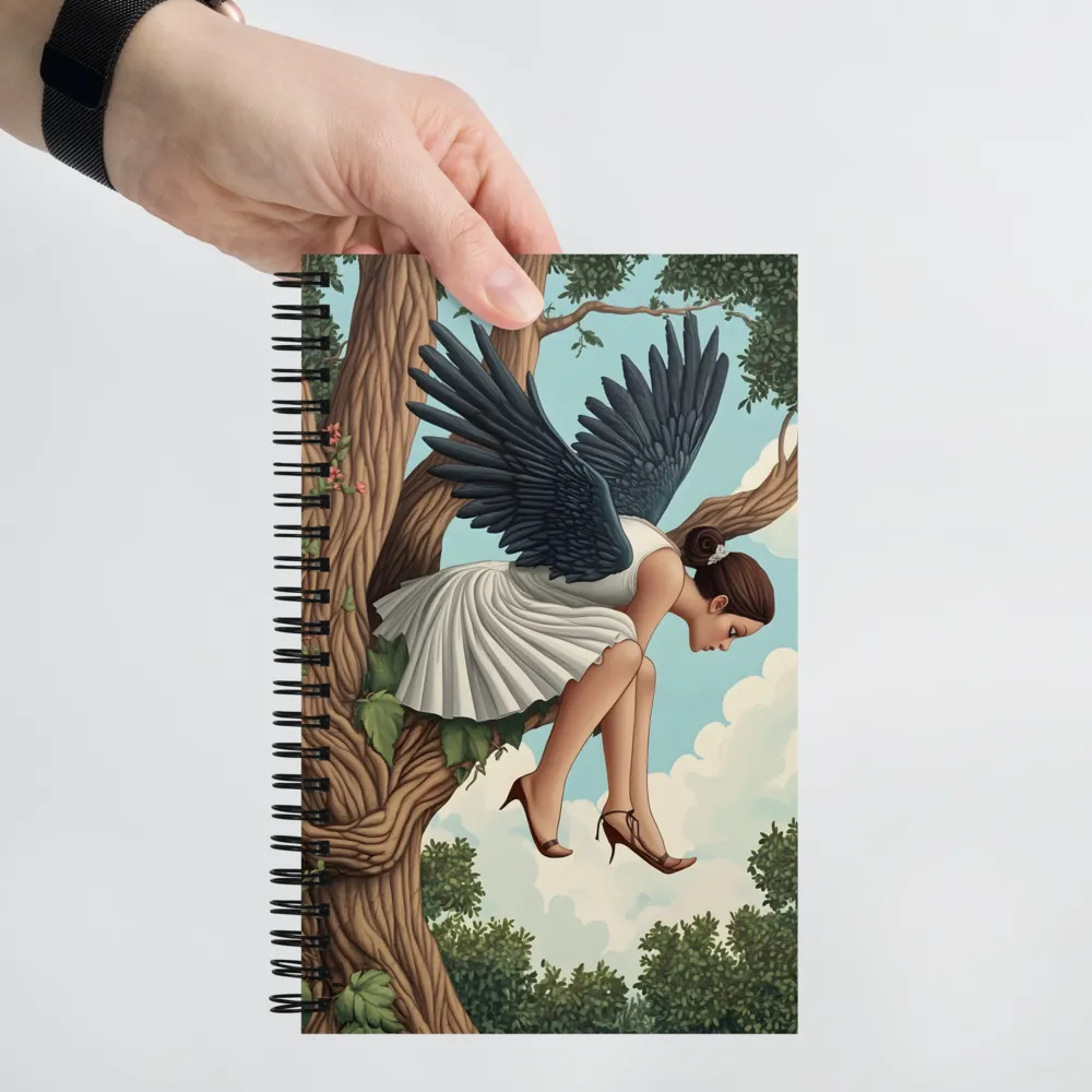 The Winged One's Perch 
 Spiral Notebook | 140 pages