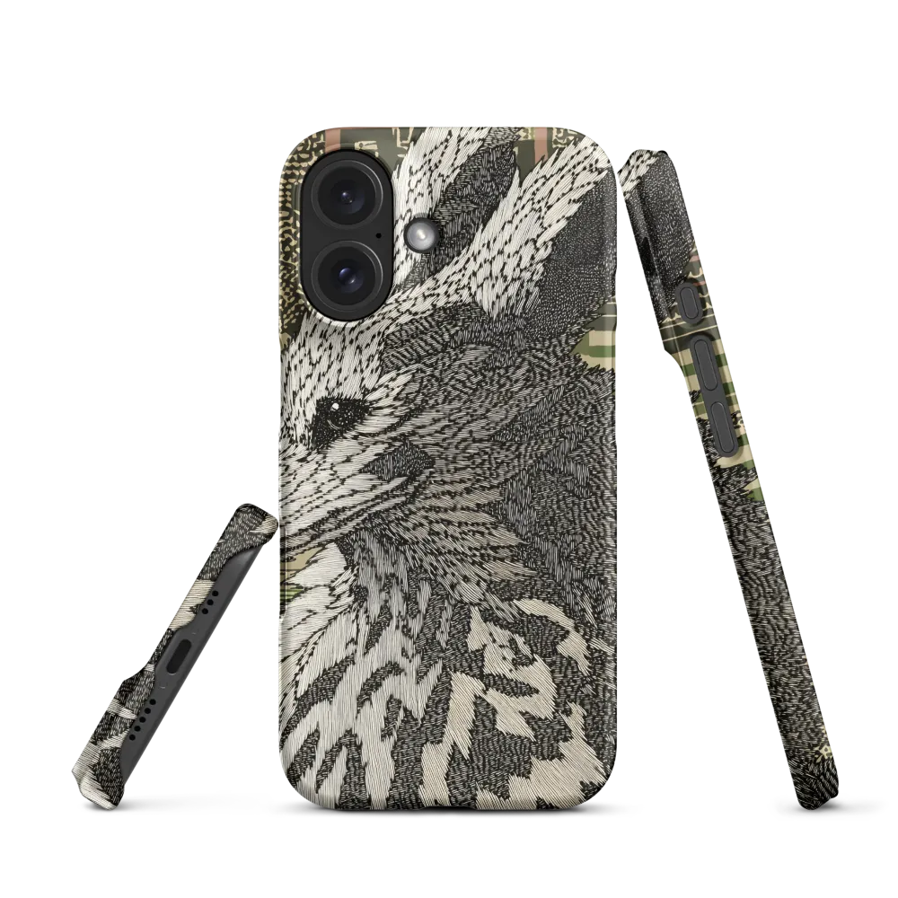 Line Art Fox Illustration | Phone Case