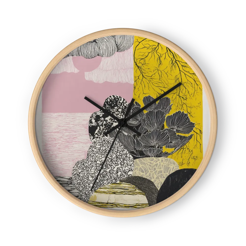 Botanical Wall Clocks — Stems, Leaves And Petals