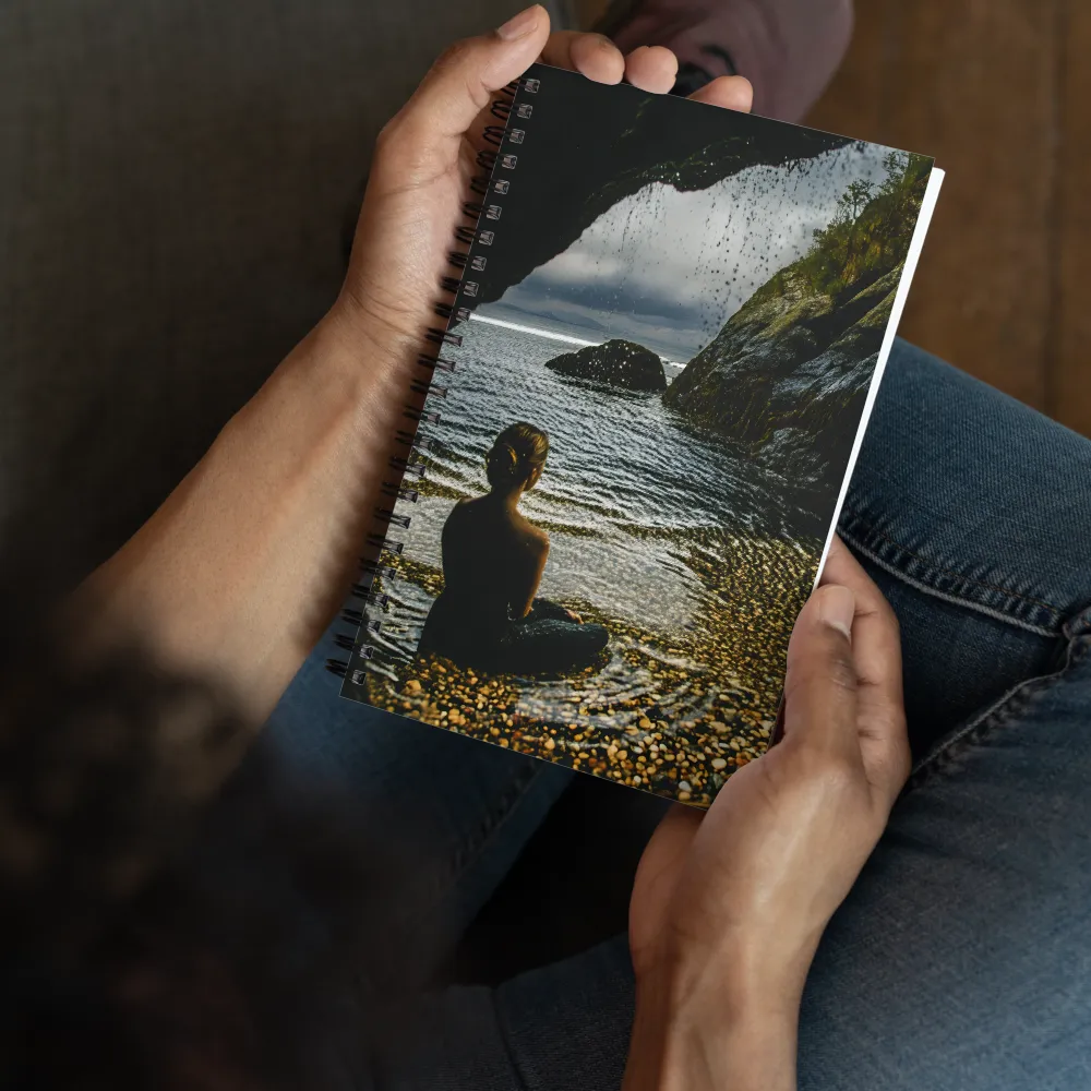 Ocean's Gentle Embrace 
 Spiral Notebook | 140 pages