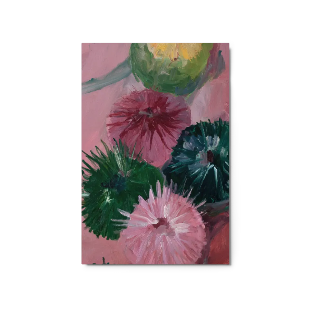 Thistles in Bloom 
 Canvas with White Frame
