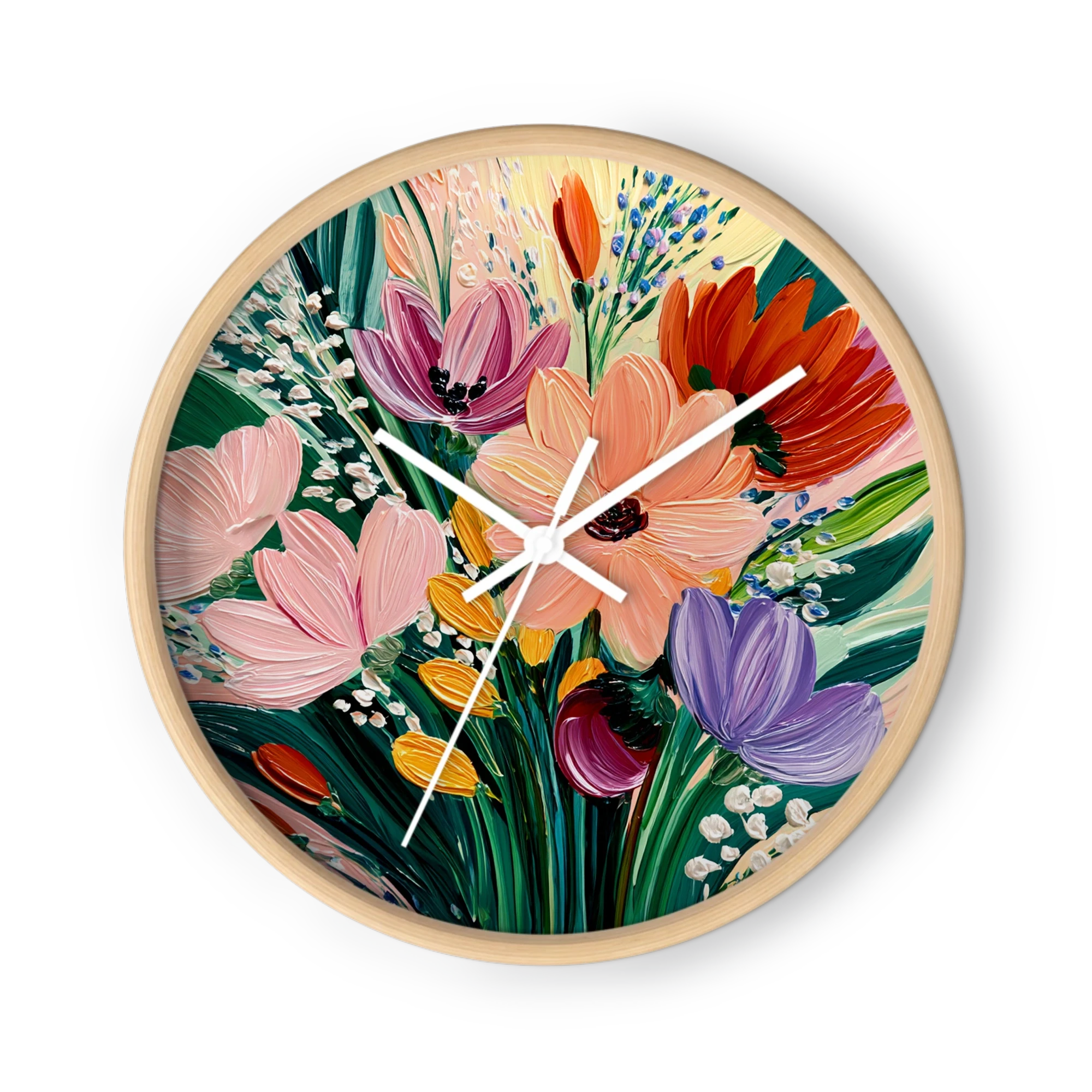 Vibrant Impasto Blooms