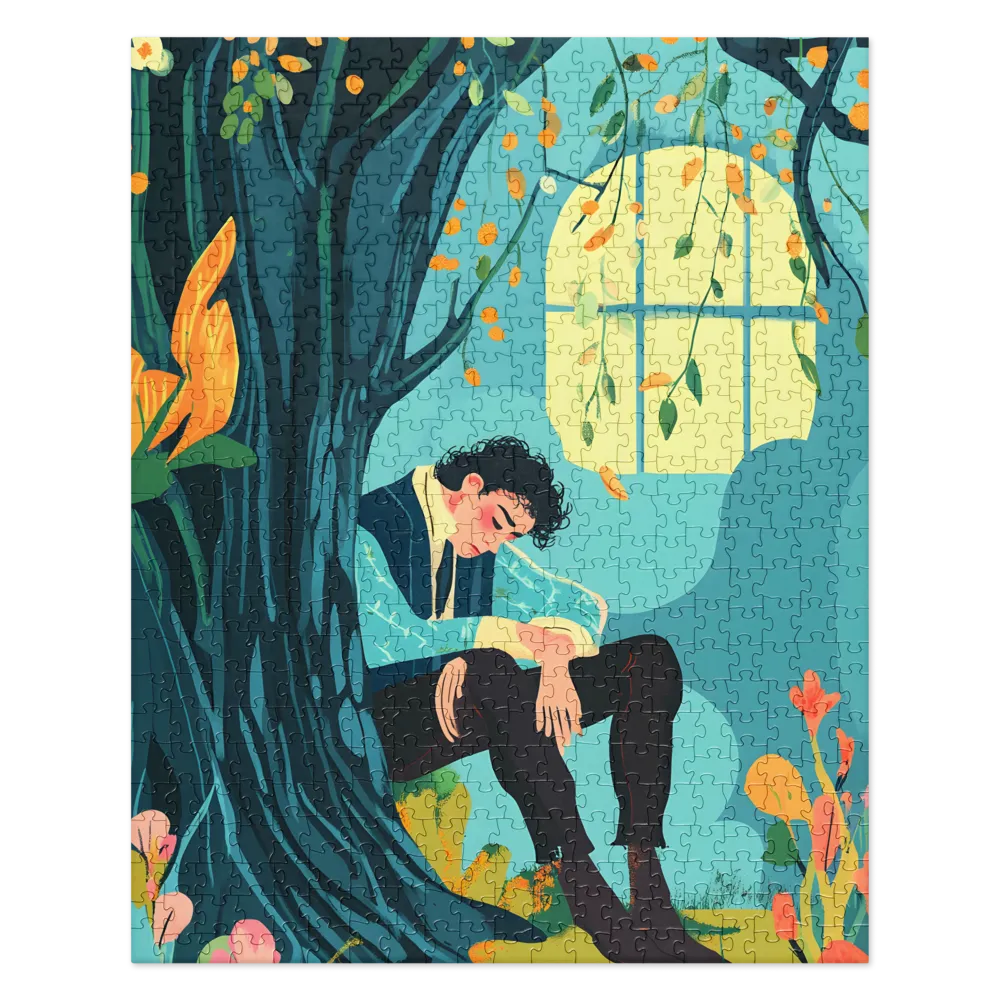 Solace in Shadows 
 Jigsaw Puzzle in Tin Box