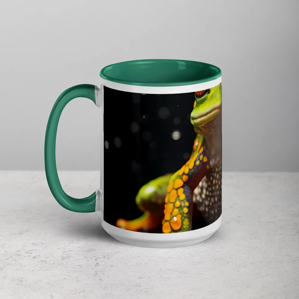 Dew-Kissed Explorer 
 Mug with Green inside