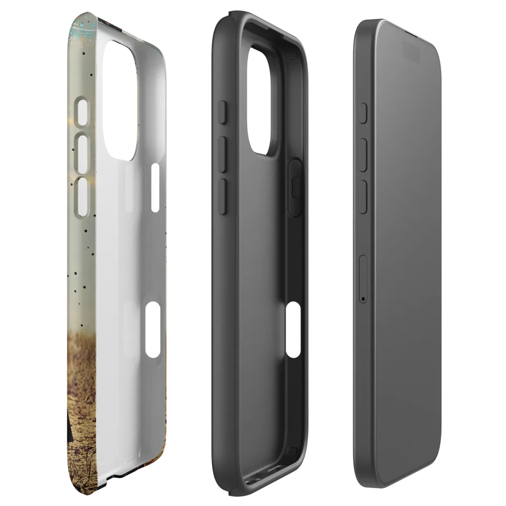 Fashion Model in Black Dress | Phone Case