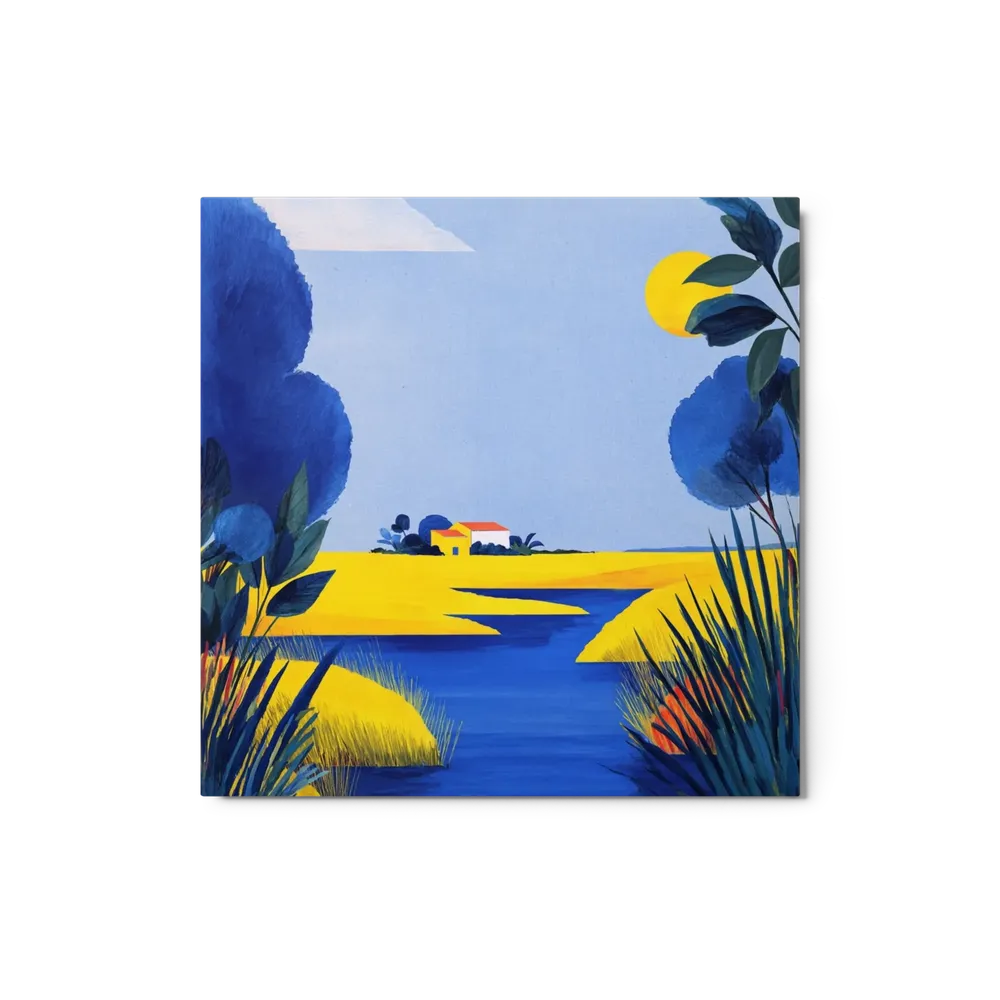 River Through Golden Fields | Art Print