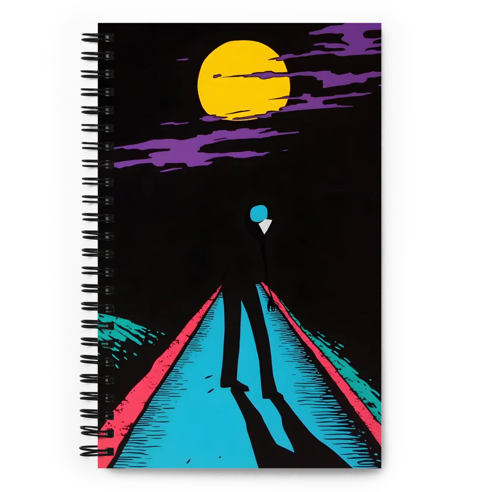Lunar Wanderer's Path 
 Spiral Notebook | 140 pages