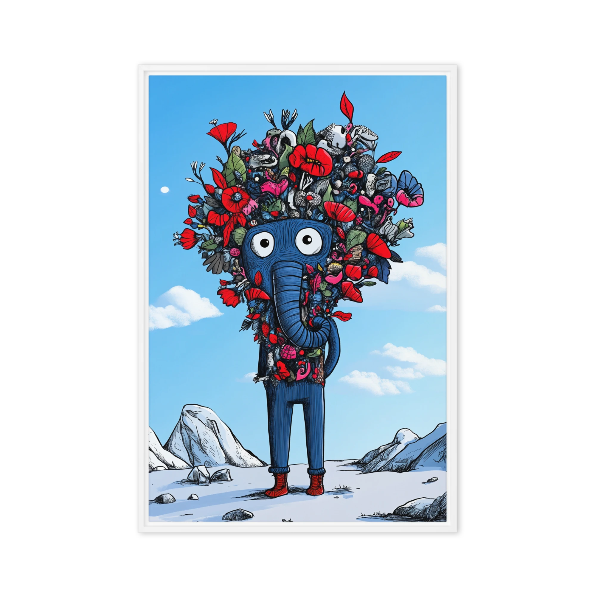 The Floral Elephant | Art Print