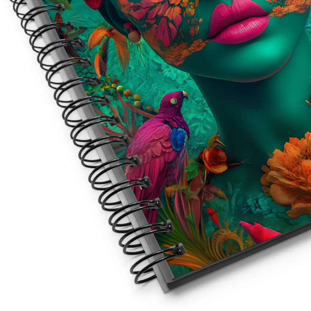 Verdant Jungle Bloom 
 Spiral Notebook | 140 pages