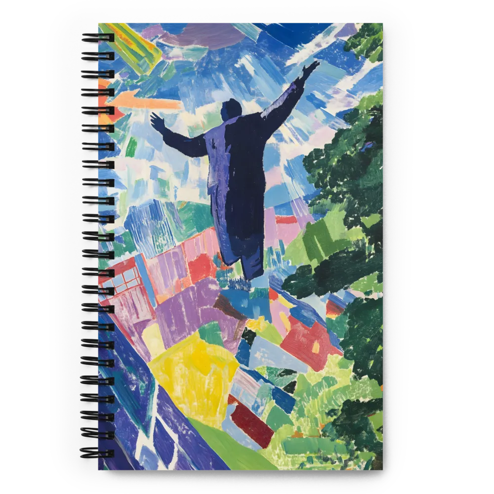 Exultant Figure Landscape 
 Spiral Notebook | 140 pages