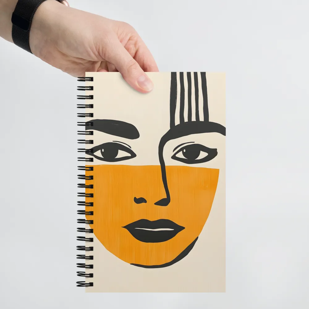 Color Block Portrait 
 Spiral Notebook | 140 pages