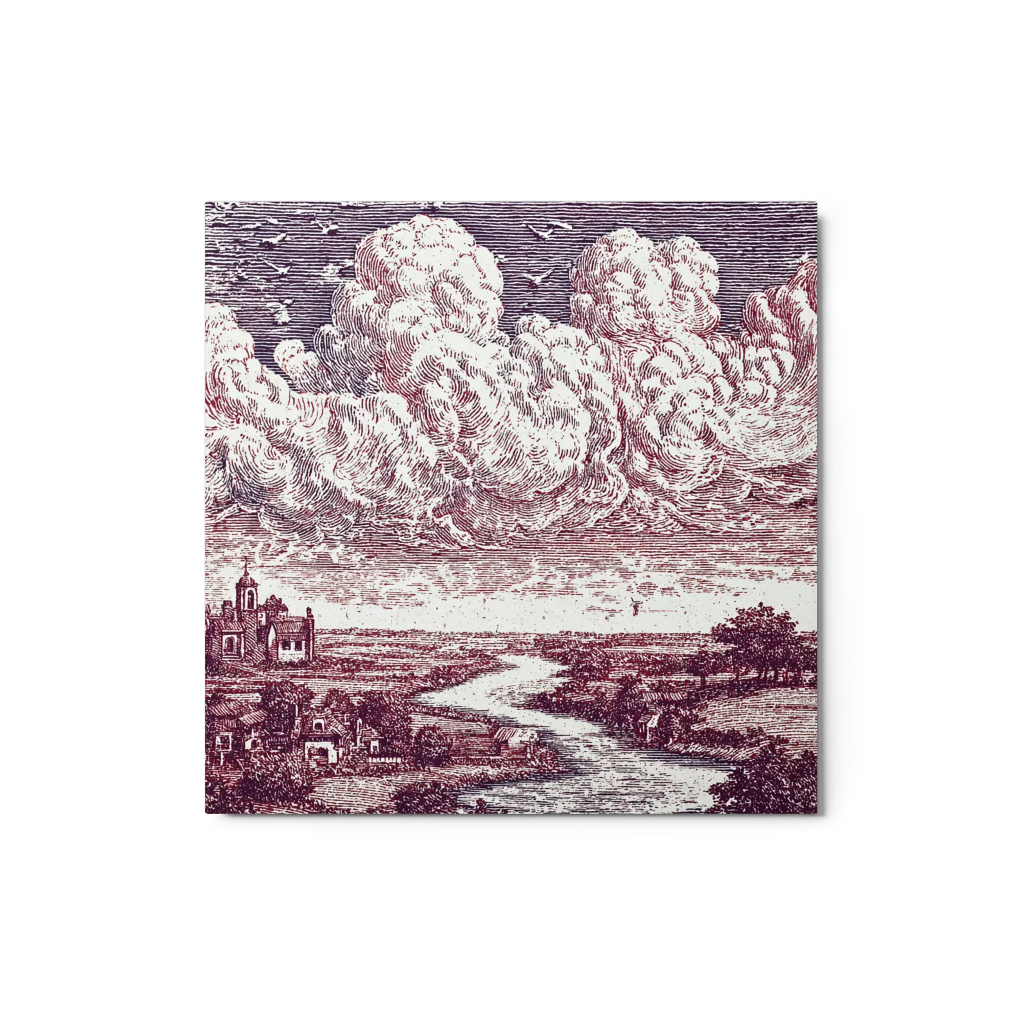 Serene Rural Engraving