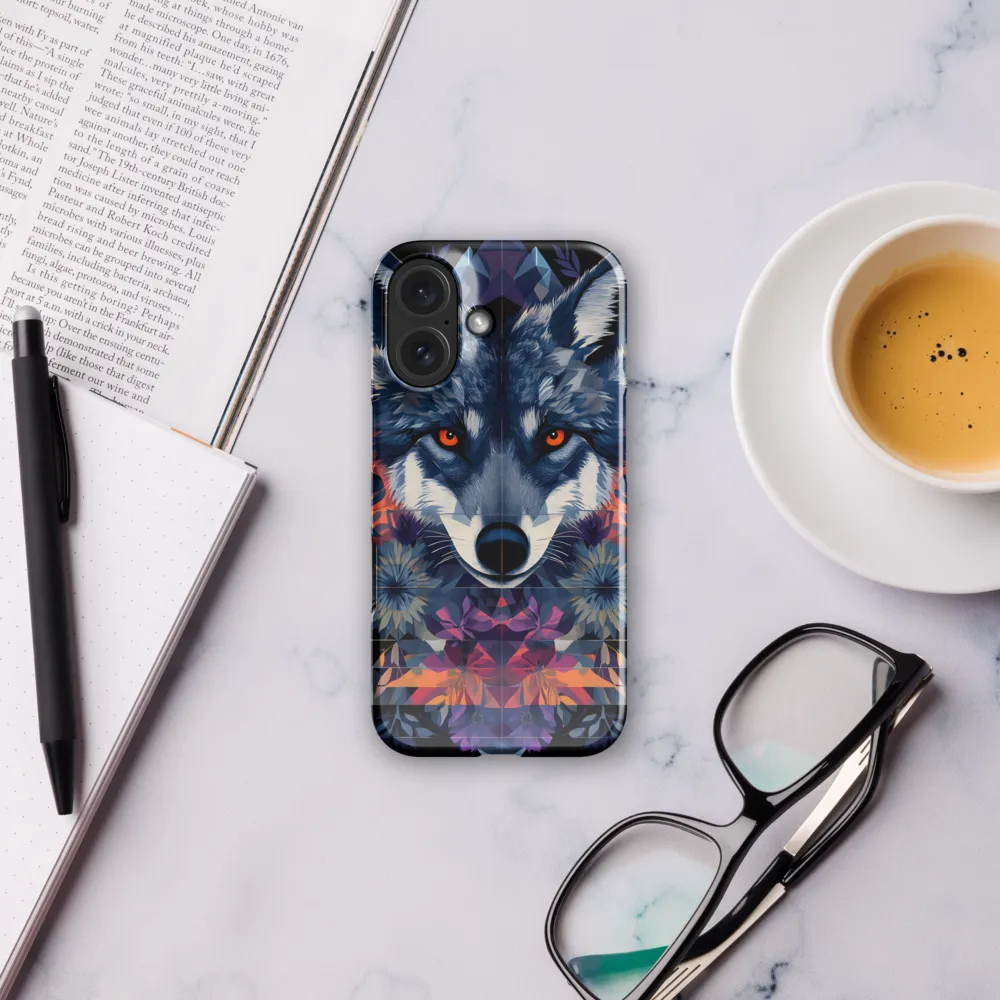 Geometric Wolf Portrait 
 iPhone 14 Pro | Tough Case