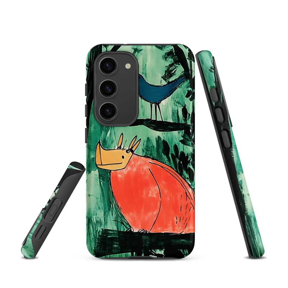 Whimsical Animal and Bird Illustration | Phone Case