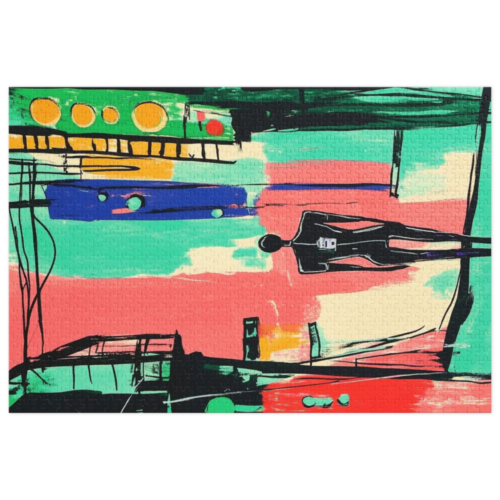 Abstract Urban Figure | Jigsaw Puzzle (252/520 pieces)