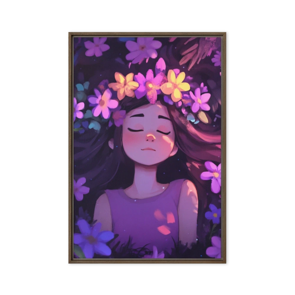 Serene Girl with Flower Crown