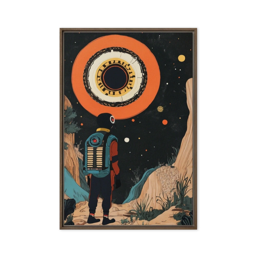 Astronaut in Surreal Landscape