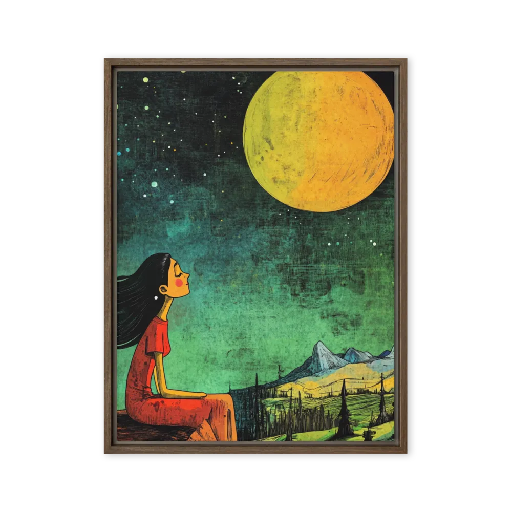 Moonlit Contemplation | Art Print