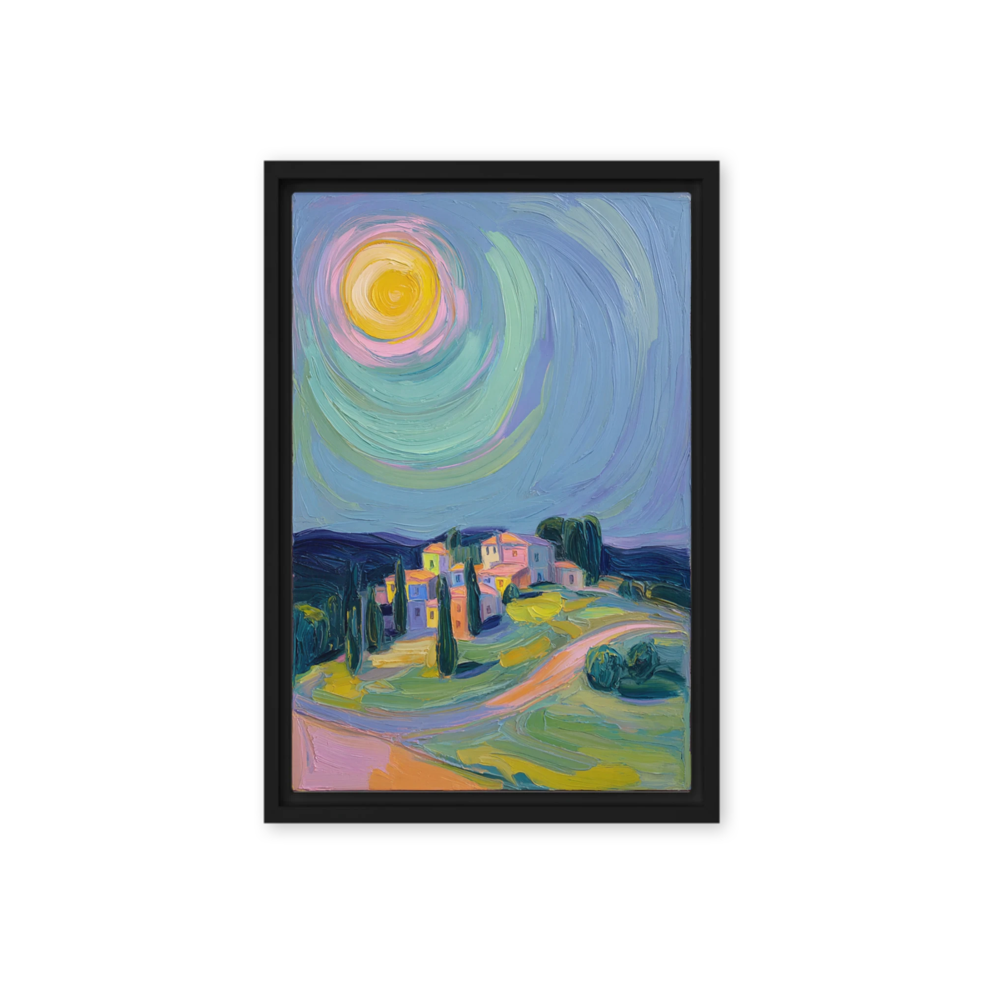 Sunlit Tuscan Village | Art Print