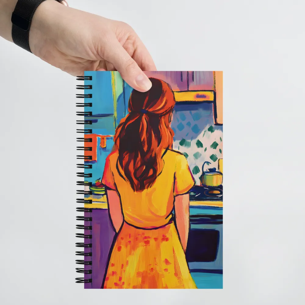 Woman in the Kitchen 
 Spiral Notebook | 140 pages