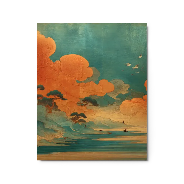 Tranquil Ukiyo-e Seascape | Art Print