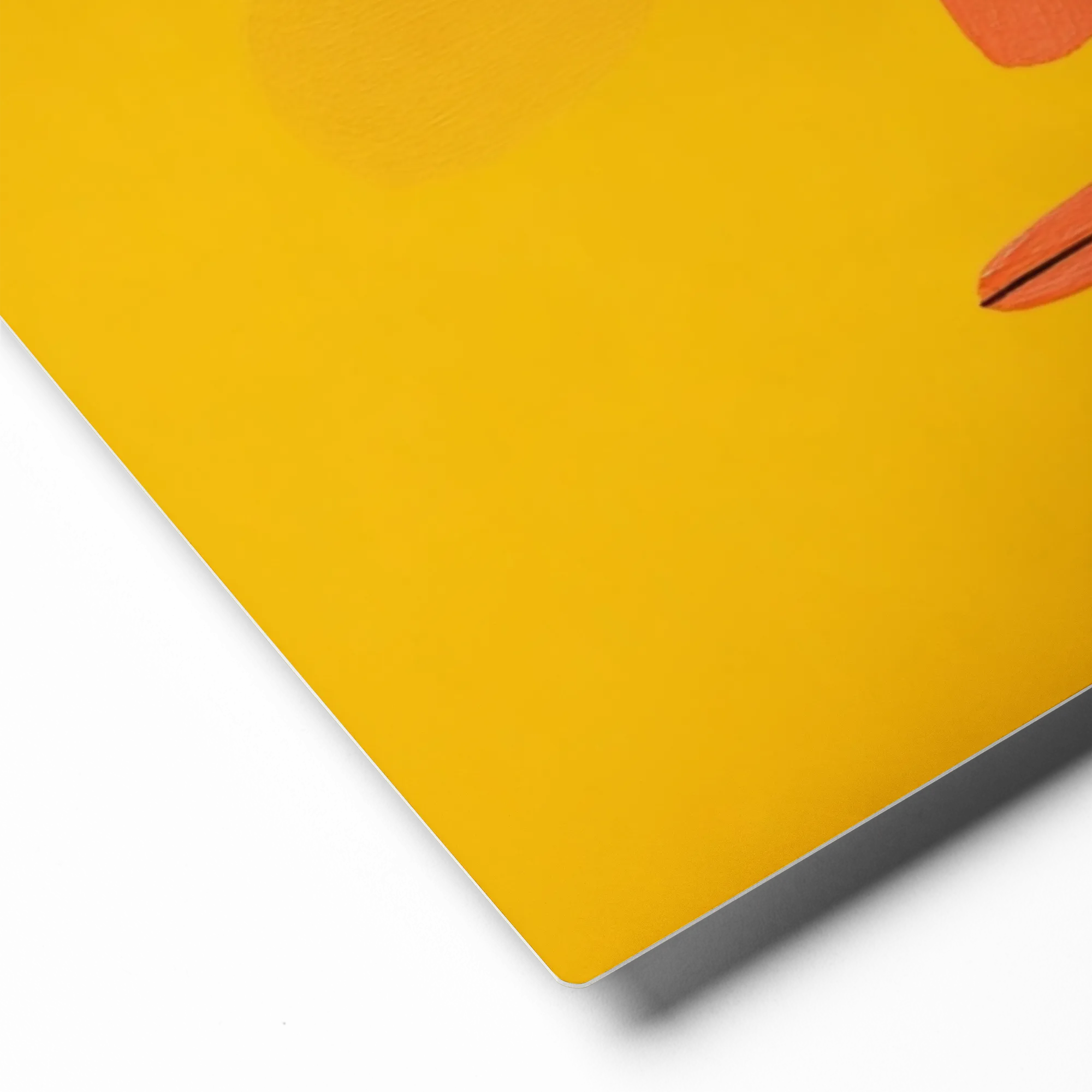 Yellow and Green Block Portrait | Art Print