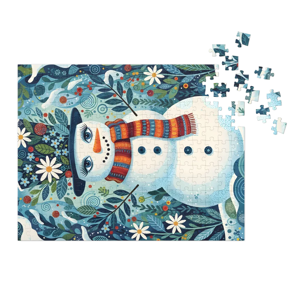 Floral Snowman
