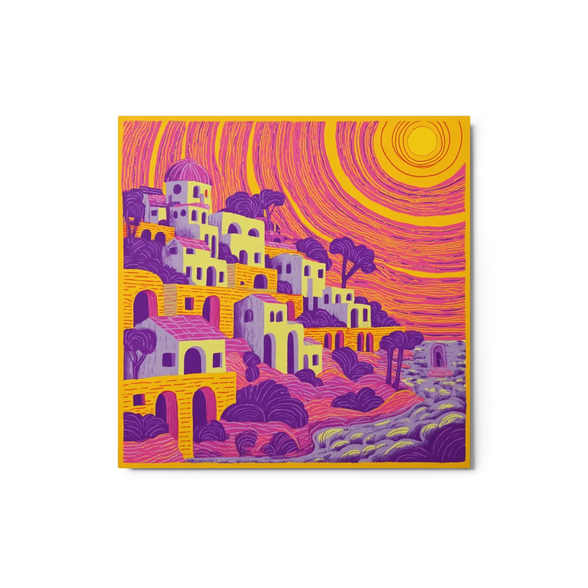 Sunlit Mediterranean Hillside