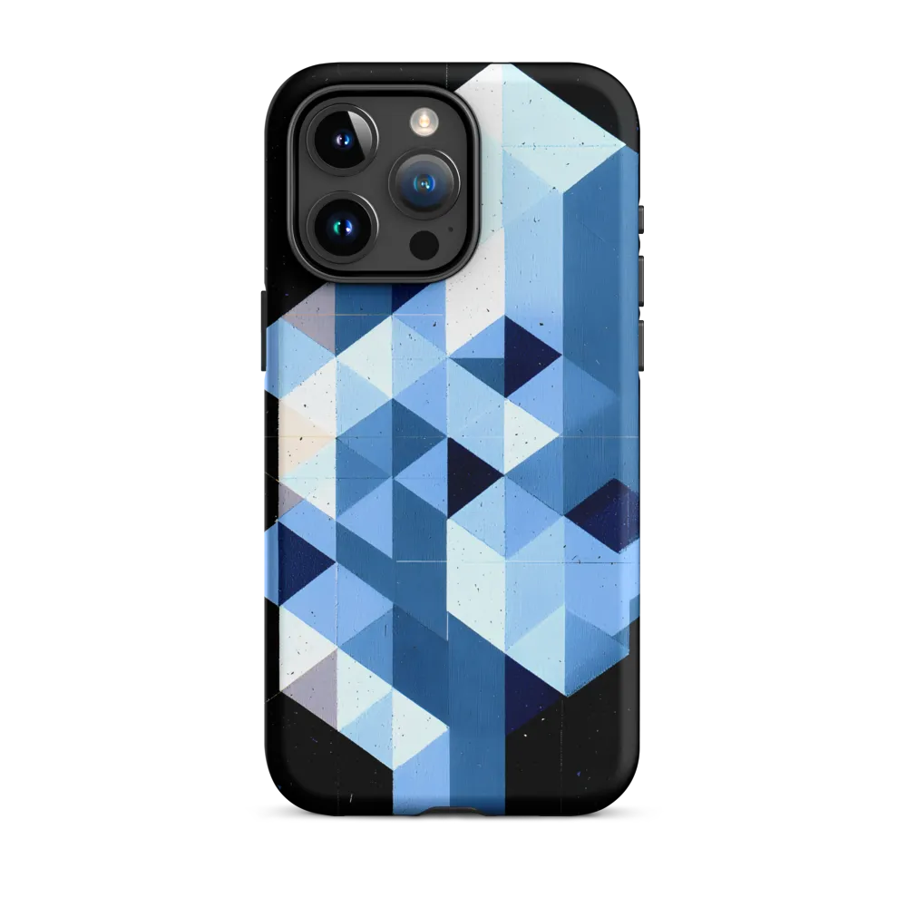 Abstract Geometric Art in Blue | Phone Case