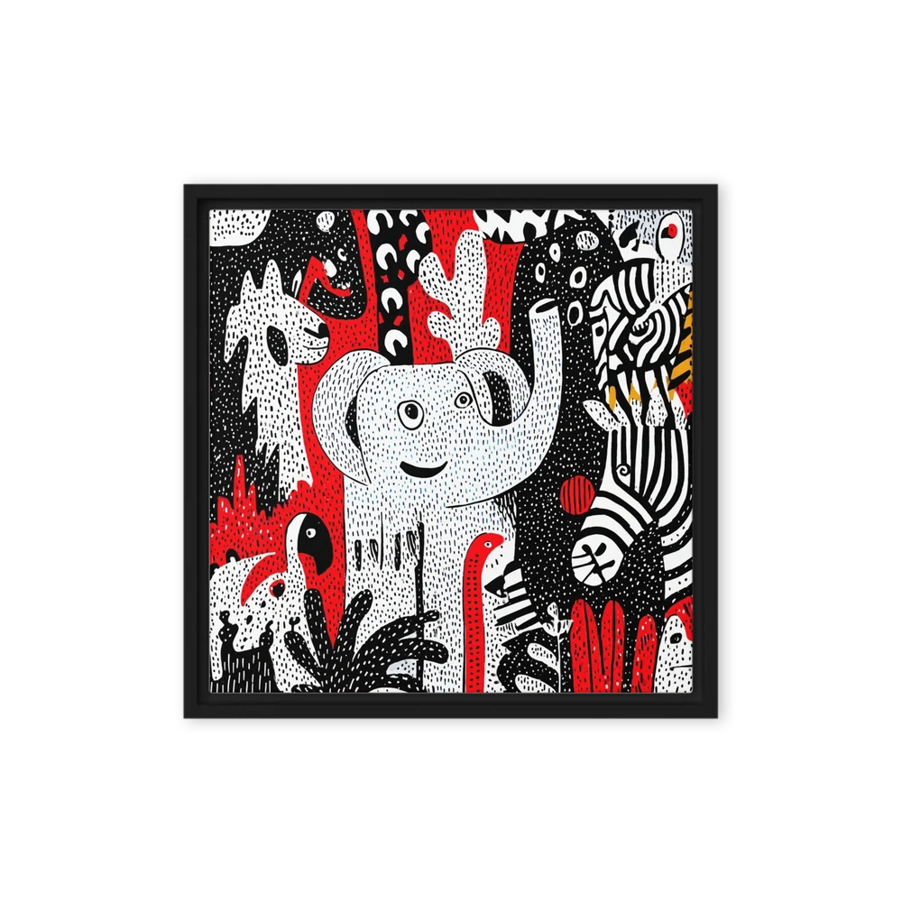 Jungle Wildlife Pattern | Art Print