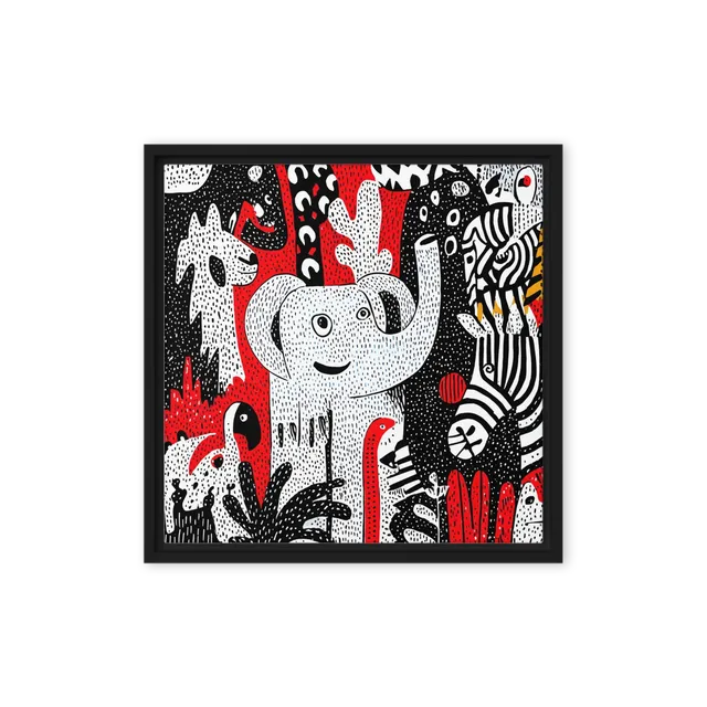 Jungle Wildlife Pattern | Art Print