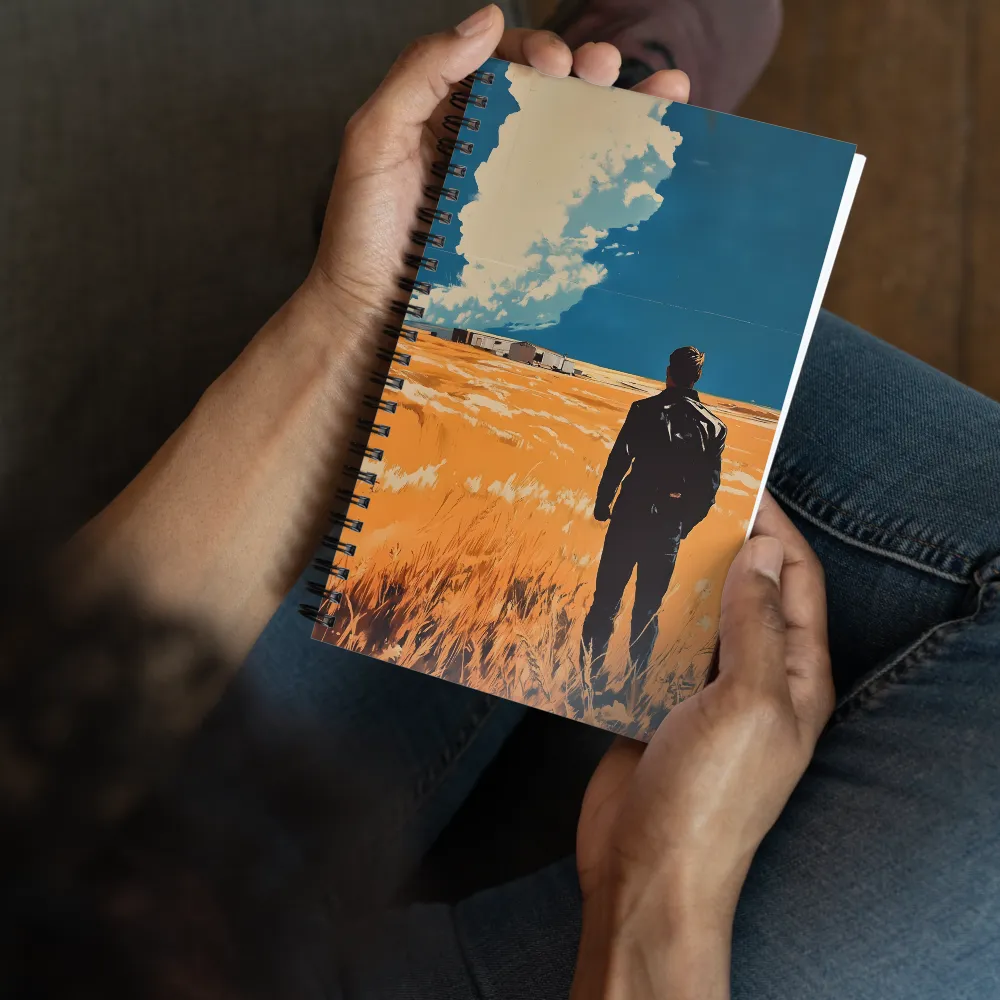 Man in Golden Field 
 Spiral Notebook | 140 pages