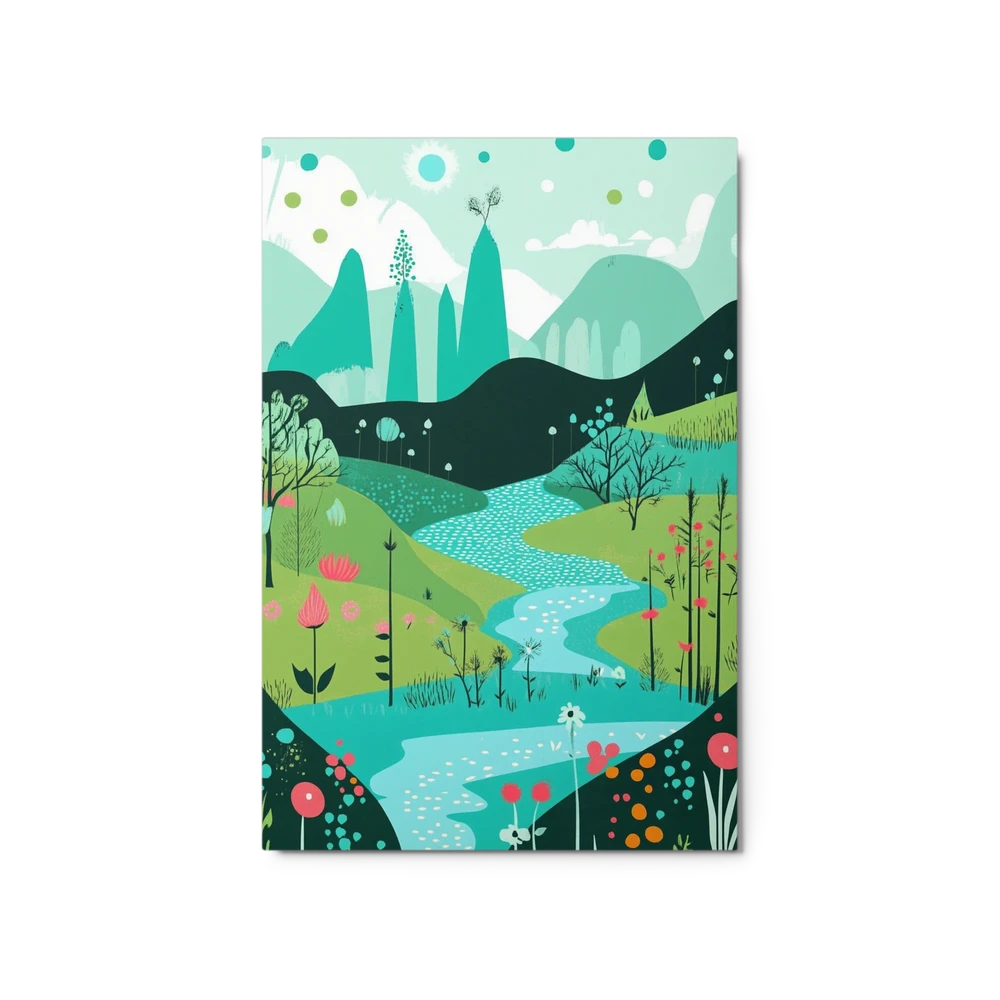 Whimsical River Valley | Art Print