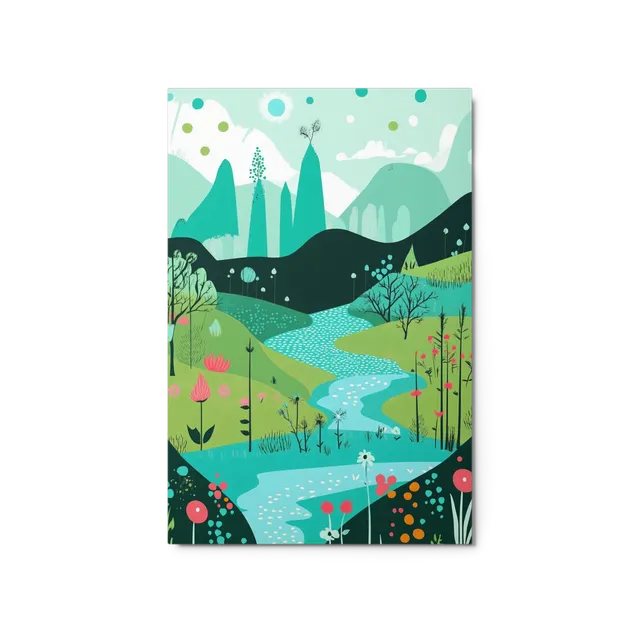 Whimsical River Valley | Art Print