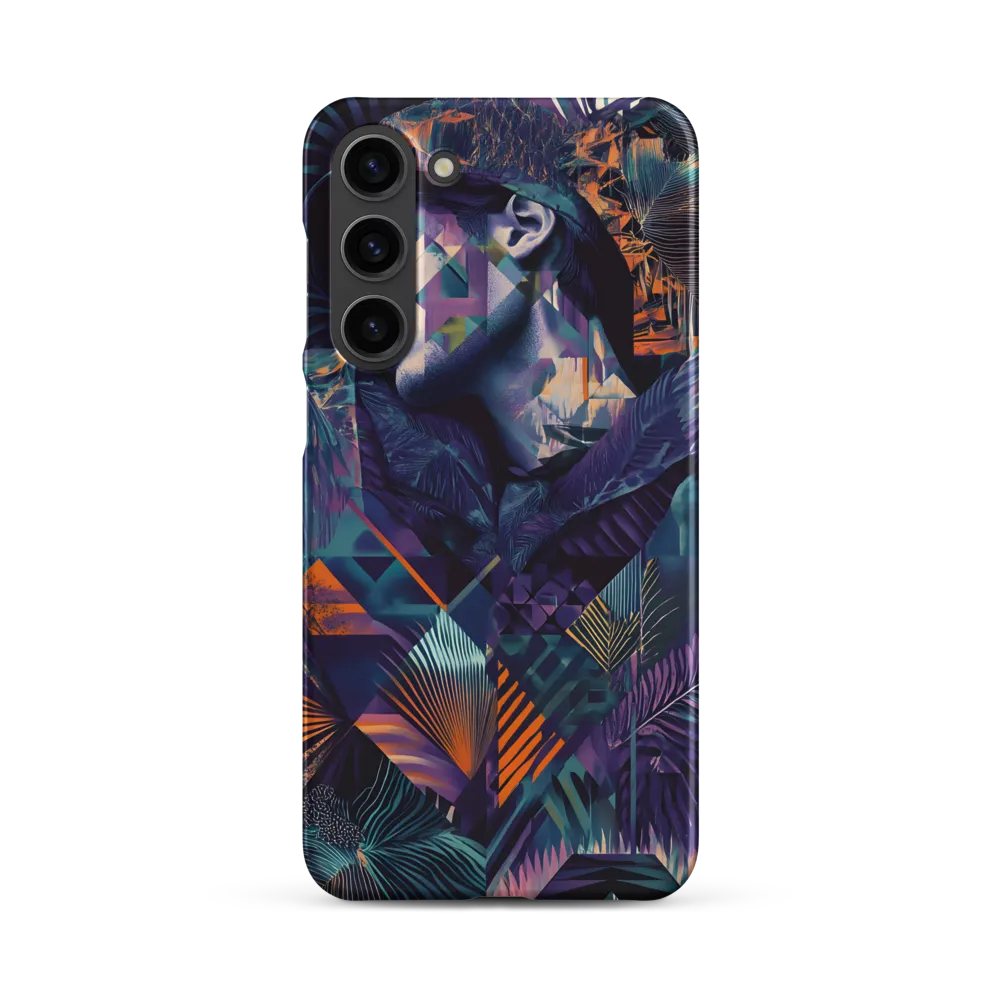 Surreal Male Portrait with Tropical Elements | Phone Case