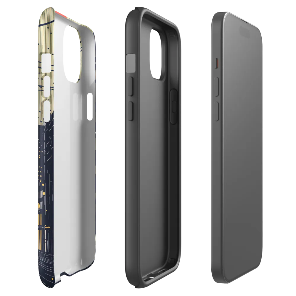 Cityscape in Rain | Phone Case