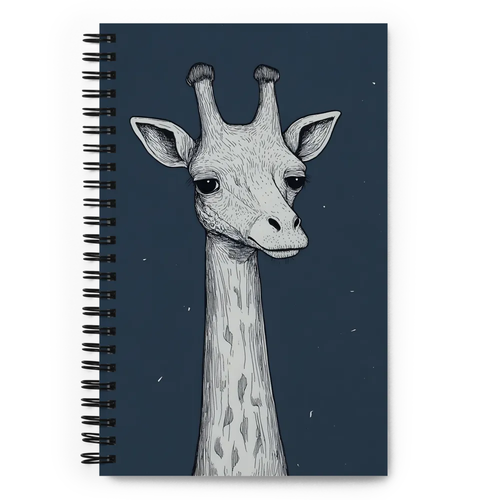 Ink-drawn Giraffe 
 Spiral Notebook | 140 pages