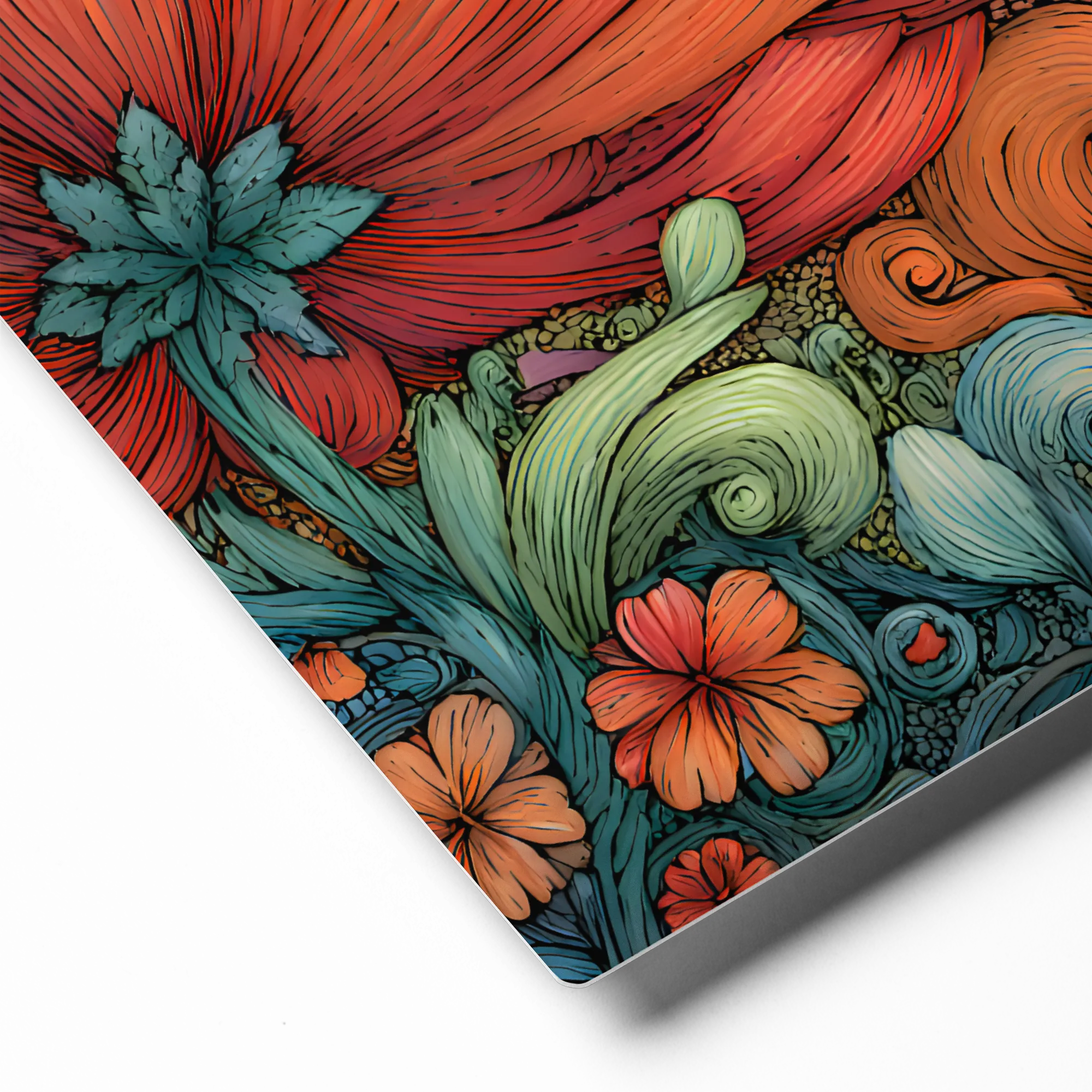 The Sailing Flower Village 
 Canvas with Black Frame