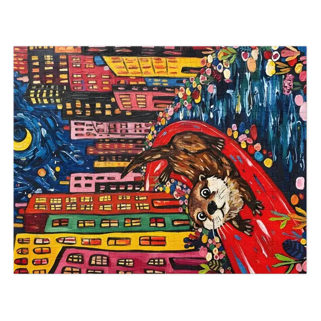 Starry Night Otter | Jigsaw Puzzles