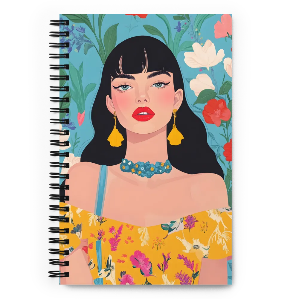 Floral Grace 
 Spiral Notebook | 140 pages