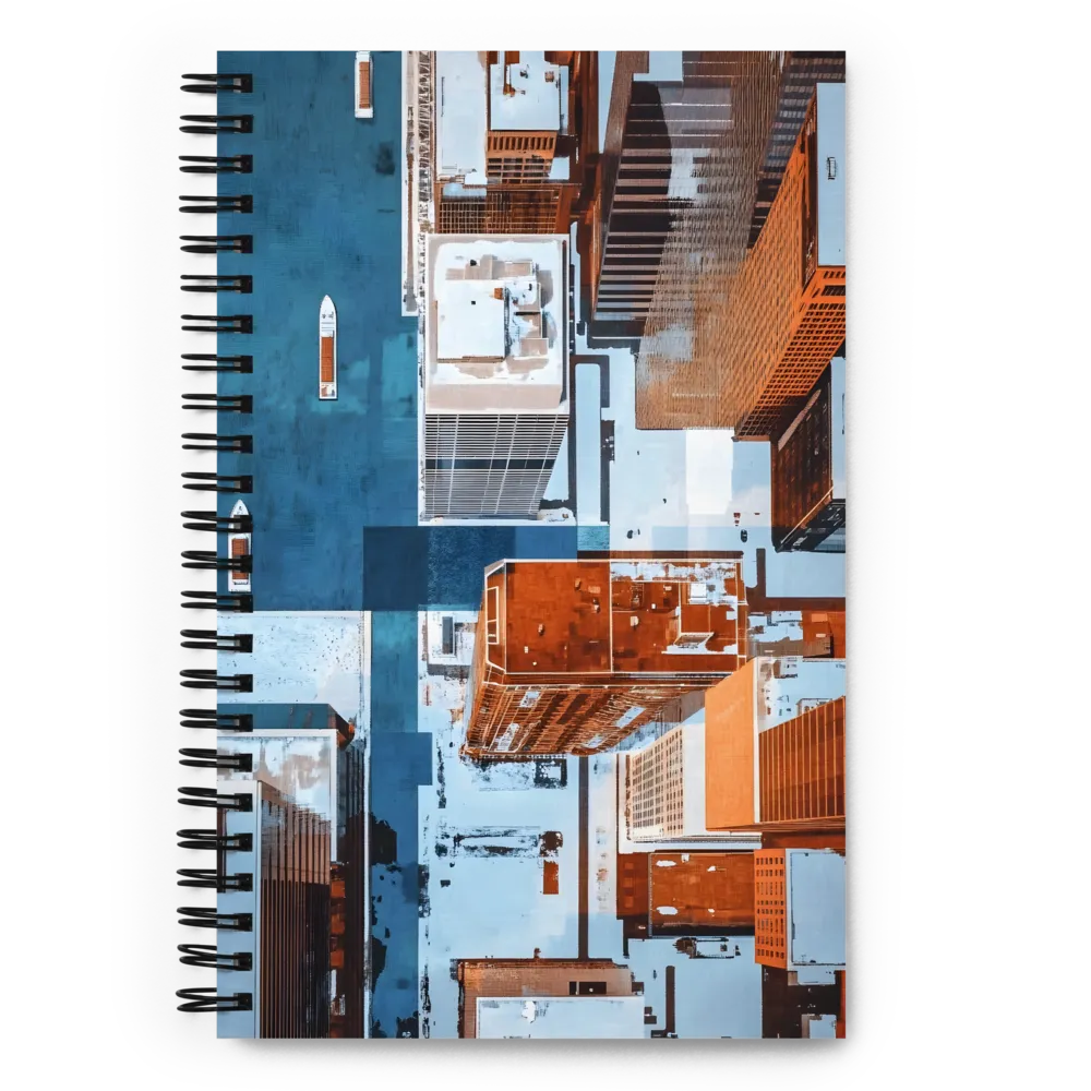 Winter City Aerial 
 Spiral Notebook | 140 pages