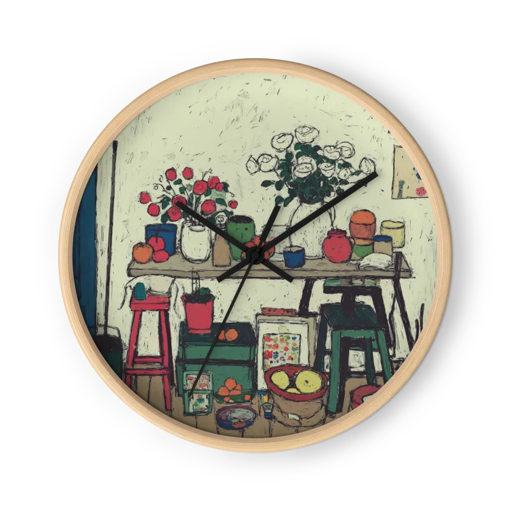 The Painter's Studio Table | Wall Clock