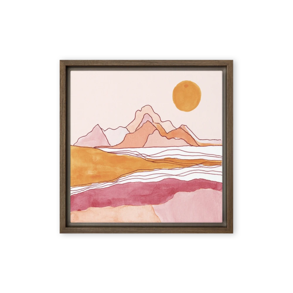 Terracotta Mountain Sunset | Art Print