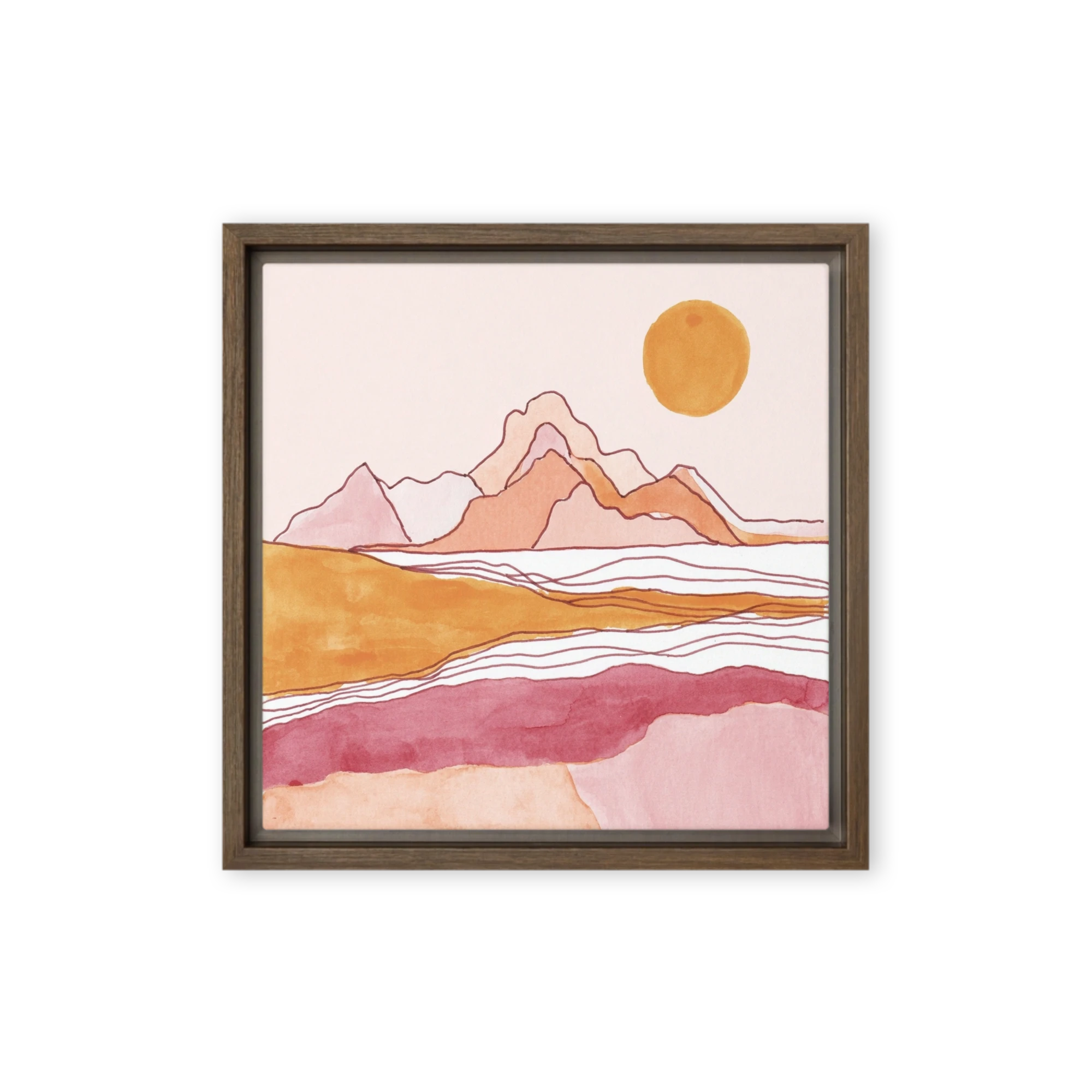 Terracotta Mountain Sunset | Art Print