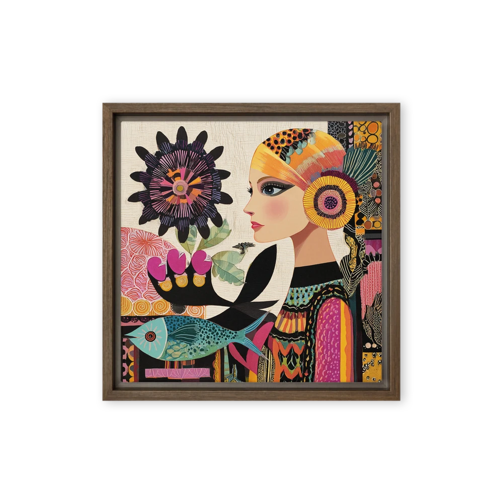 Abstract Floral Profile | Art Print