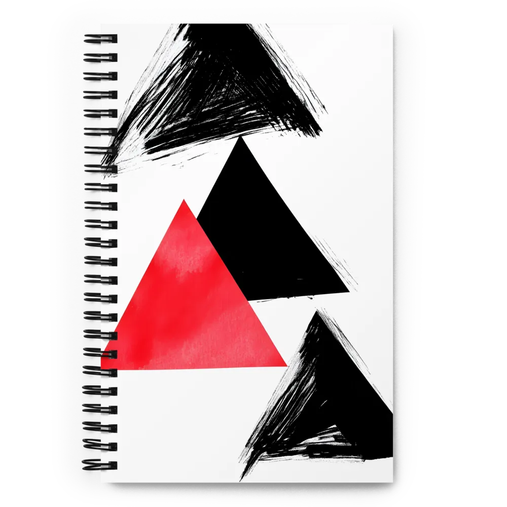 Geometric Brushstroke Composition 
 Spiral Notebook | 140 pages