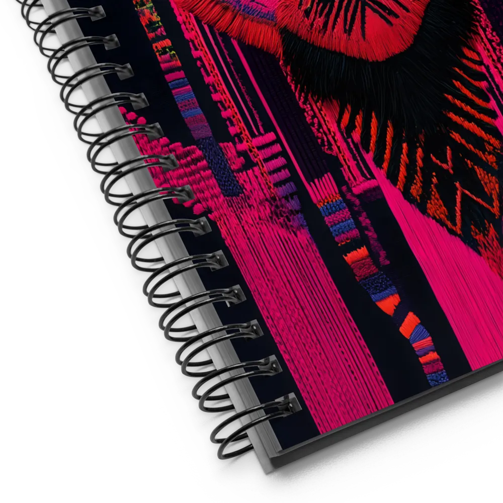 Intricate Textile Mask 
 Spiral Notebook | 140 pages
