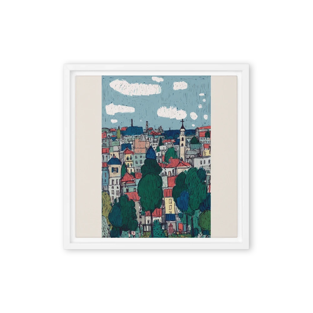 Rooftops and Clouds | Art Print
